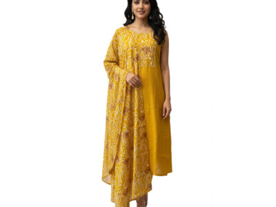 The Turmeric & Swirl Kurta Set