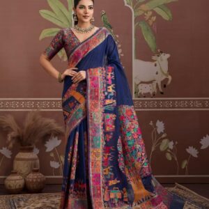 Pashmina fancy saree