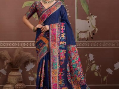 Pashmina fancy saree